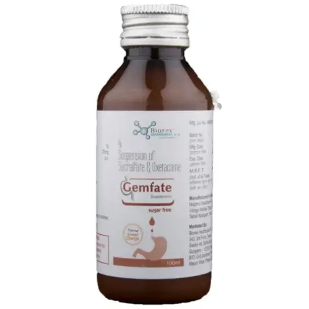 Gemfate Oral Suspension Sweet Orange Sugar Free